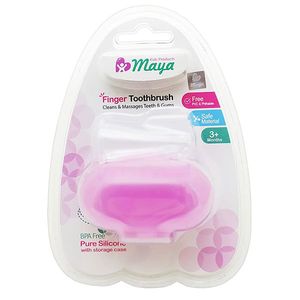 مسواک انگشتی کودک مایا کد 03 با برس نرم